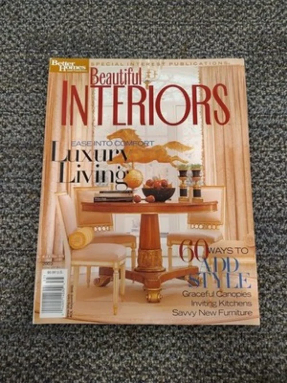 Better Homes And Gardens Beautiful Interiors 2003 Easing The Comfort Luxury Livi